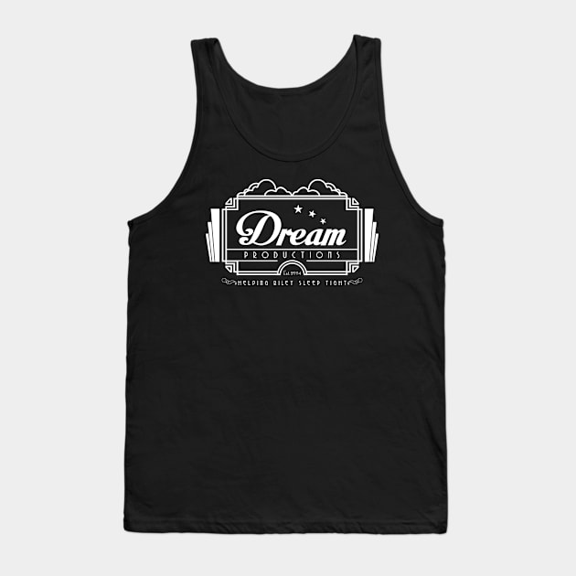 DREAM PRODUCTIONS (WHITE) - INSIDE OUT Tank Top by PopcornApparel